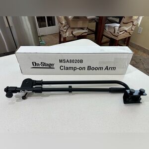 On-Stage Stands MSA-8020 Clamp-On Boom Microphone Stand.